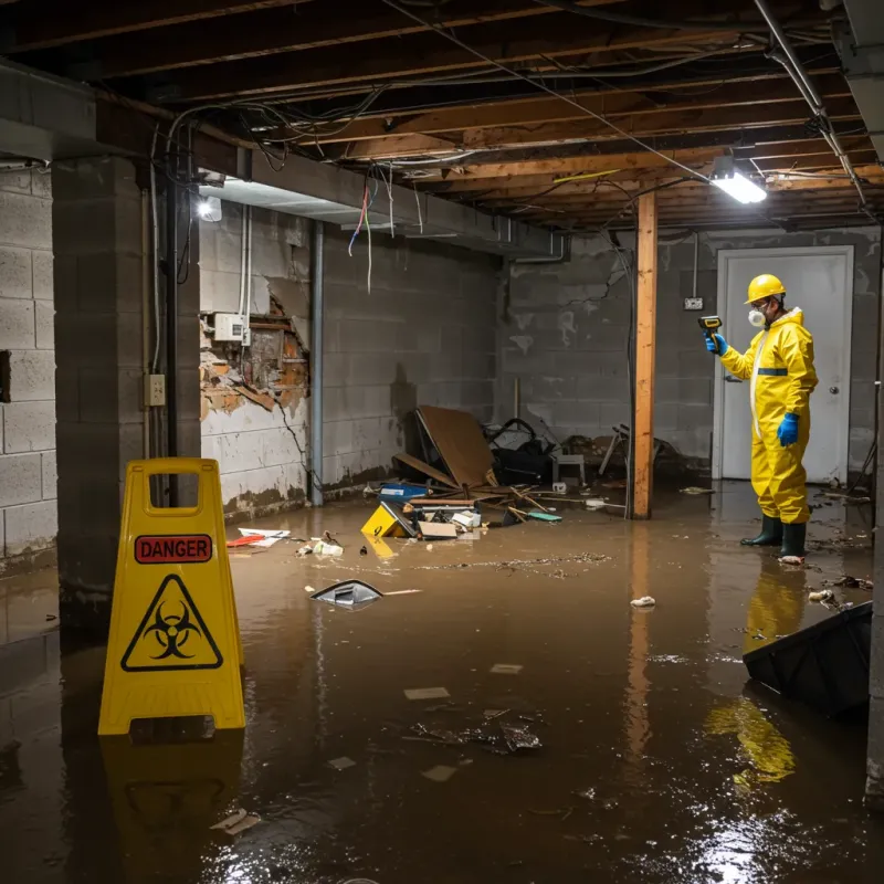 Flooded Basement Electrical Hazard in Fillmore County, NE Property
